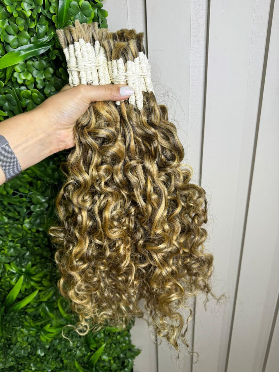 Cabelo Cacheado Loiro 65 cm