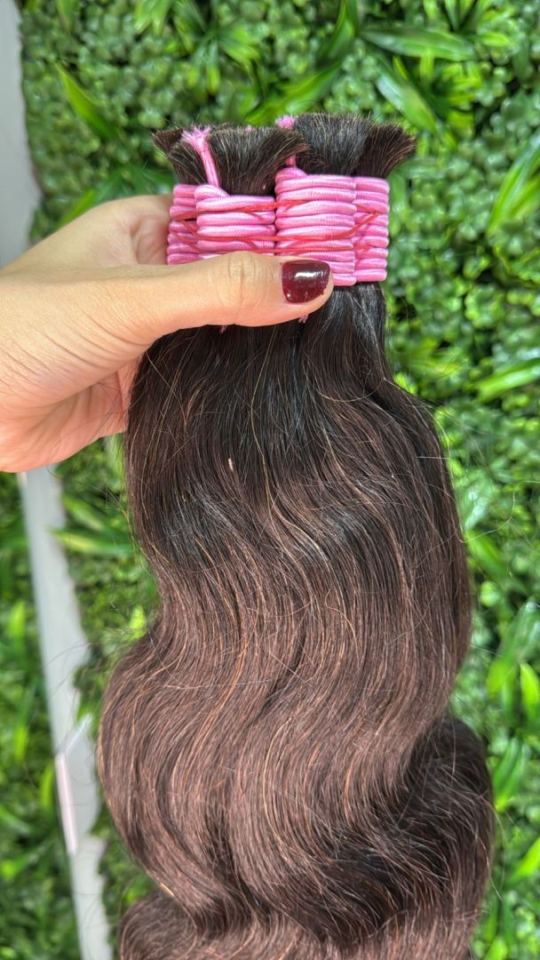 Cabelo Indiano Liga Rosa Bebê 55 cm